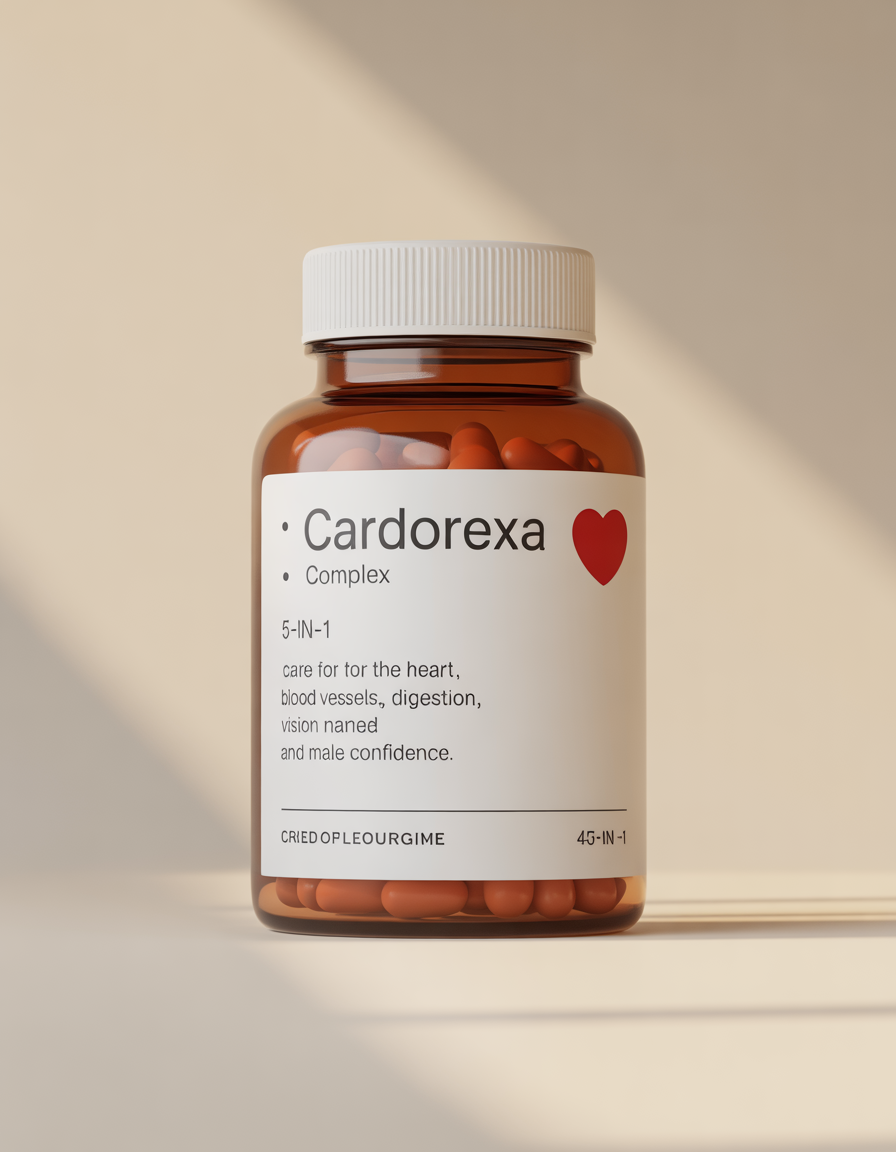 Cardorexa 5-in-1 wellness complex supplement bottle